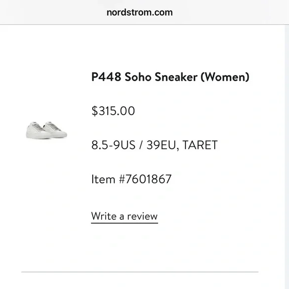 P448 Soho White/Trap sneaker - Picture 6 of 6